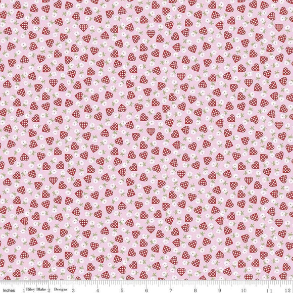 Patchwork Hearts on Pink - Sugar and Spice - Riley Blake Cotton Fabric ✂️
