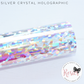 Silver Crystal Holographic Iron On Vinyl HTV - Rosie's Craft Shop Ltd
