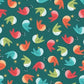 Christmas Robins on Green with Metallic - Forest Friends - Dashwood Studios Cotton Fabric ✂️