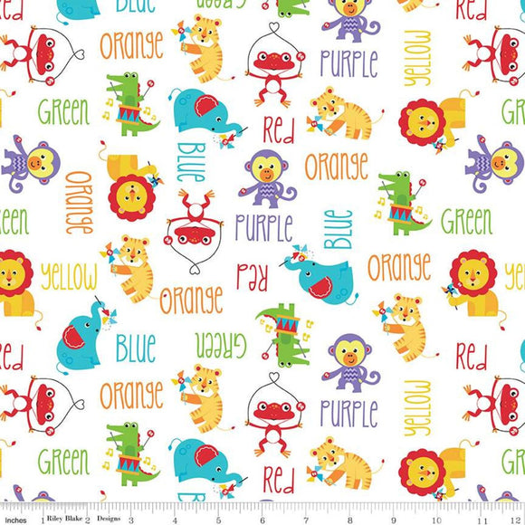 White Fisher Price Main  - Fisher Price - Riley Blake Cotton Fabric ✂️