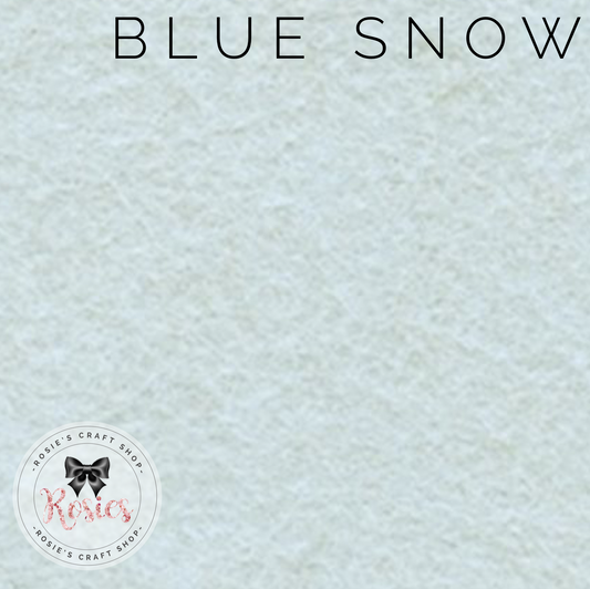 Blue Snow Wool Blend Felt - Rosie's Craft Shop Ltd