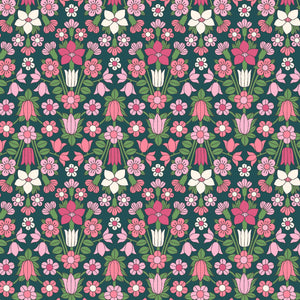 Hampstead Meadow Pink - Flower Show Midsummer Collection by Liberty Fabric Felt