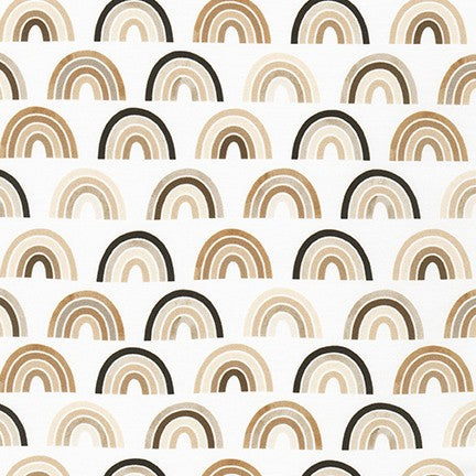 Neutral Rainbows - Bright Days - Robert Kaufman Cotton Fabric ✂️ £13 pm