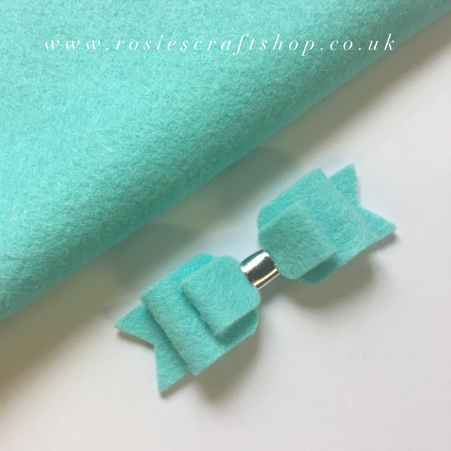 Alluring Aqua Wool Blend Felt - Rosie's Craft Shop Ltd