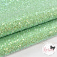 Apple Green Frosted Chunky Glitter Fabric - Luxury Core Collection - Rosie's Craft Shop Ltd