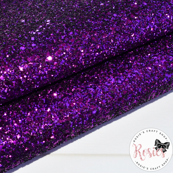Purple Chunky Glitter Fabric - Luxury Core Collection – Rosie's
