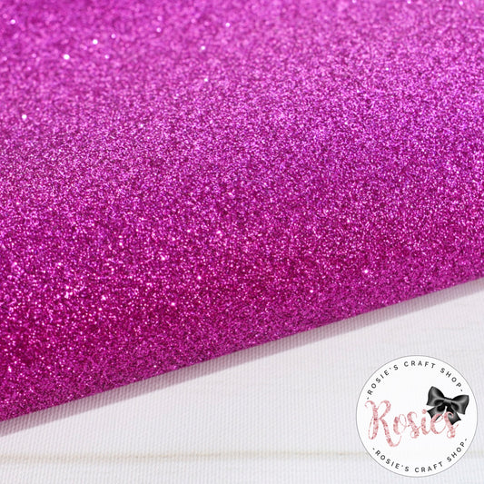 Fuchsia Premium Fine Glitter Topped Wool Felt - Rosie's Craft Shop Ltd