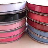 25m Reel 3/8" Plain Solid Colour Grosgrain Ribbon 9/10mm Wide - Rosie's Craft Shop Ltd
