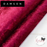 Damson Crushed Velvet Fabric Felt - Rosie's Craft Shop Ltd