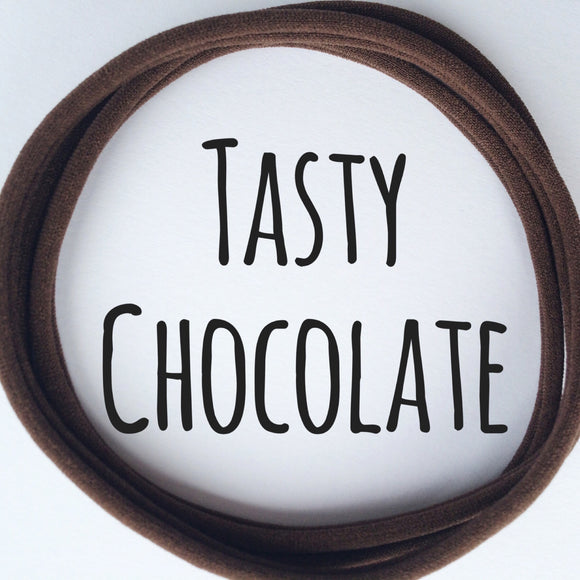 Tasty Chocolate - Dainties by Nylon Headbands - Rosie's Craft Shop Ltd