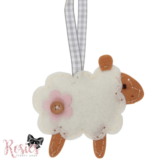 Sheep Felt Decoration Kit - Make Your Own! - Rosie's Craft Shop Ltd