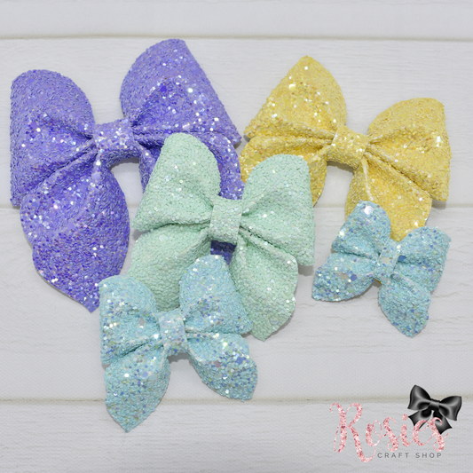 Baby & Mini 1.5" and 2" Polly Pinch Bow Duo Die Compatible With Sizzix Big Shot *SALE*