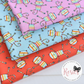 Pink Rainbow Cats - Rainbow Kids by Michael Miller 100% Cotton Fabric - Rosie's Craft Shop Ltd