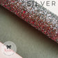 Silver Luxury Chunky Glitter Fabric - Classic Collection - Rosie's Craft Shop Ltd