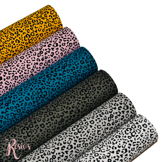 Mini Leopard Print - Animal Print - Rose & Hubble Cotton Poplin Fabric ✂️ £4 pm *SALE*