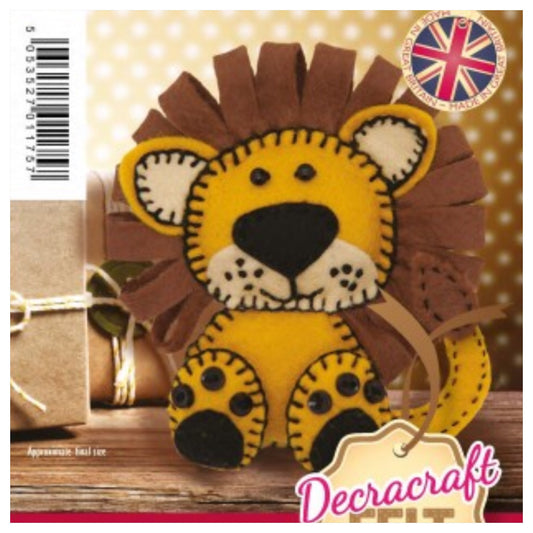 Lorenzo Lion Felt Kit - Make Your Own! - Rosie's Craft Shop Ltd