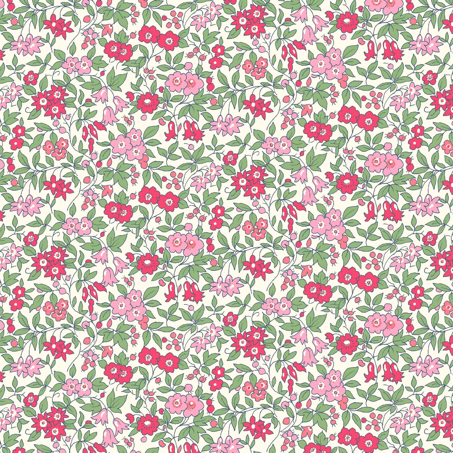 Forget Me Not Pink - Flower Show Midsummer Collection by Liberty Fabric Felt