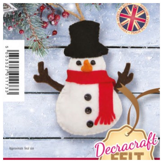 Snowman Felt Kit - Make Your Own! - Rosie's Craft Shop Ltd