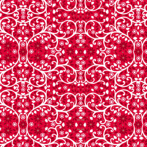 Filigree Metallic Red - Starlit Hollow - Dashwood Studio Cotton Fabric ✂️
