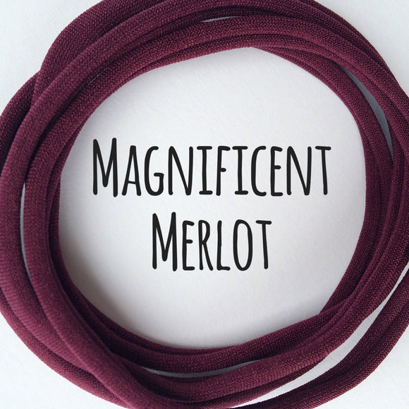 Magnificent Merlot - Dainties by Nylon Headbands - Rosie's Craft Shop Ltd