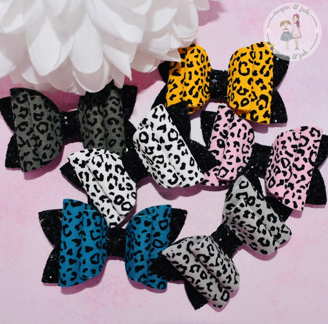 Mini Leopard Print Designer Fabric Felt