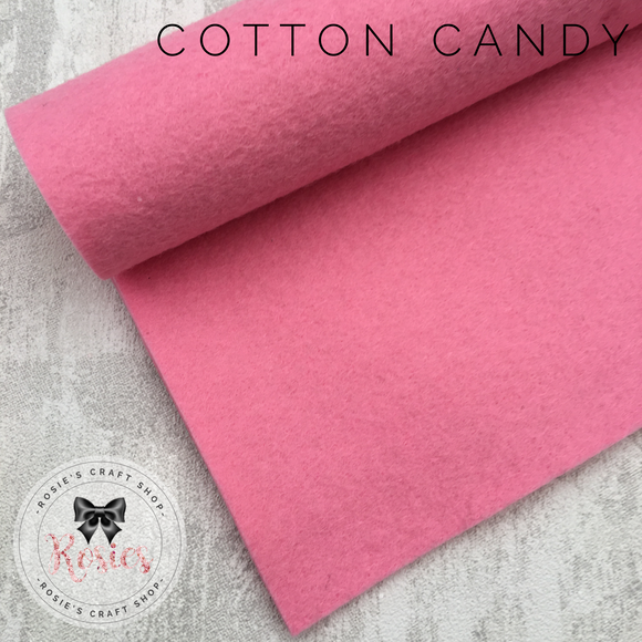 Cotton Candy Wool Blend Felt - Rosie's Craft Shop Ltd