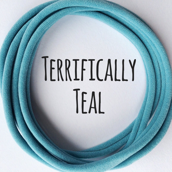 Terrifically Teal - Dainties by Nylon Headbands - Rosie's Craft Shop Ltd