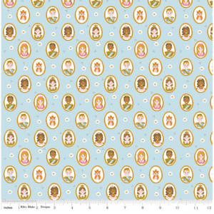 Blue Guinevere People - Guinevere by Riley Blake - 100% Cotton Fabric - Rosie's Craft Shop Ltd