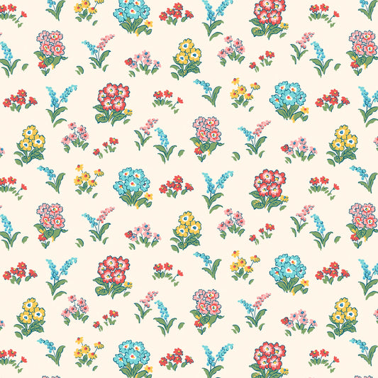 Kensington Gardens Cream with Flowers - Liberty - The Flower Show Midsummer Collection Cotton Fabric ✂️ £10 pm *SALE*