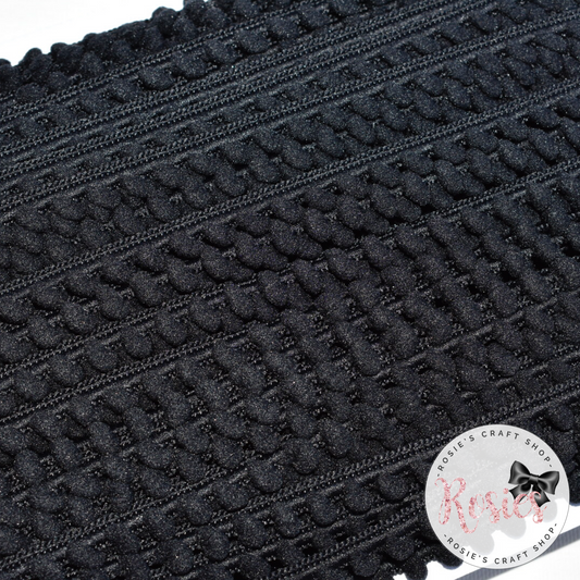 Black Mini Pom Pom Trim - Rosie's Craft Shop Ltd