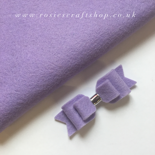 Field Of Lilacs Wool Blend Felt - Rosie's Craft Shop Ltd