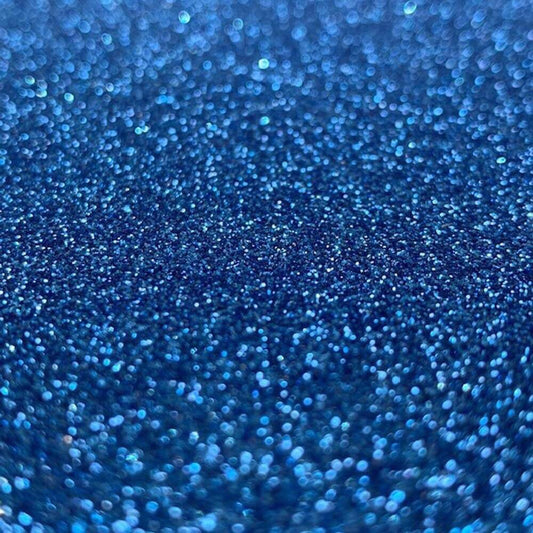 Sea Blue Premium Fine Glitter Topped Wool Felt
