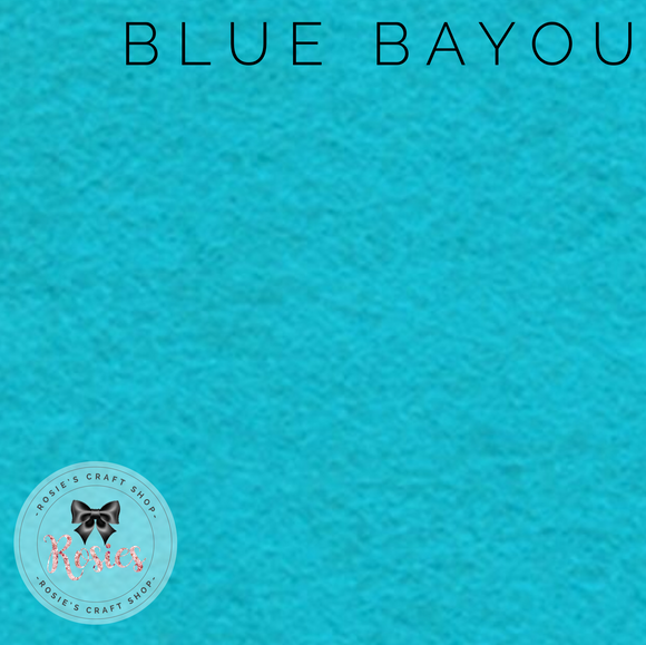 Blue Bayou Wool Blend Felt - Rosie's Craft Shop Ltd