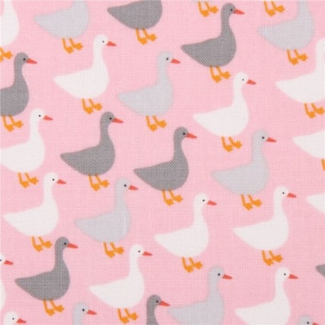 Mini Ducks - Urban Zoologie By Robert Kaufman - 100% Cotton Fabric - Rosie's Craft Shop Ltd