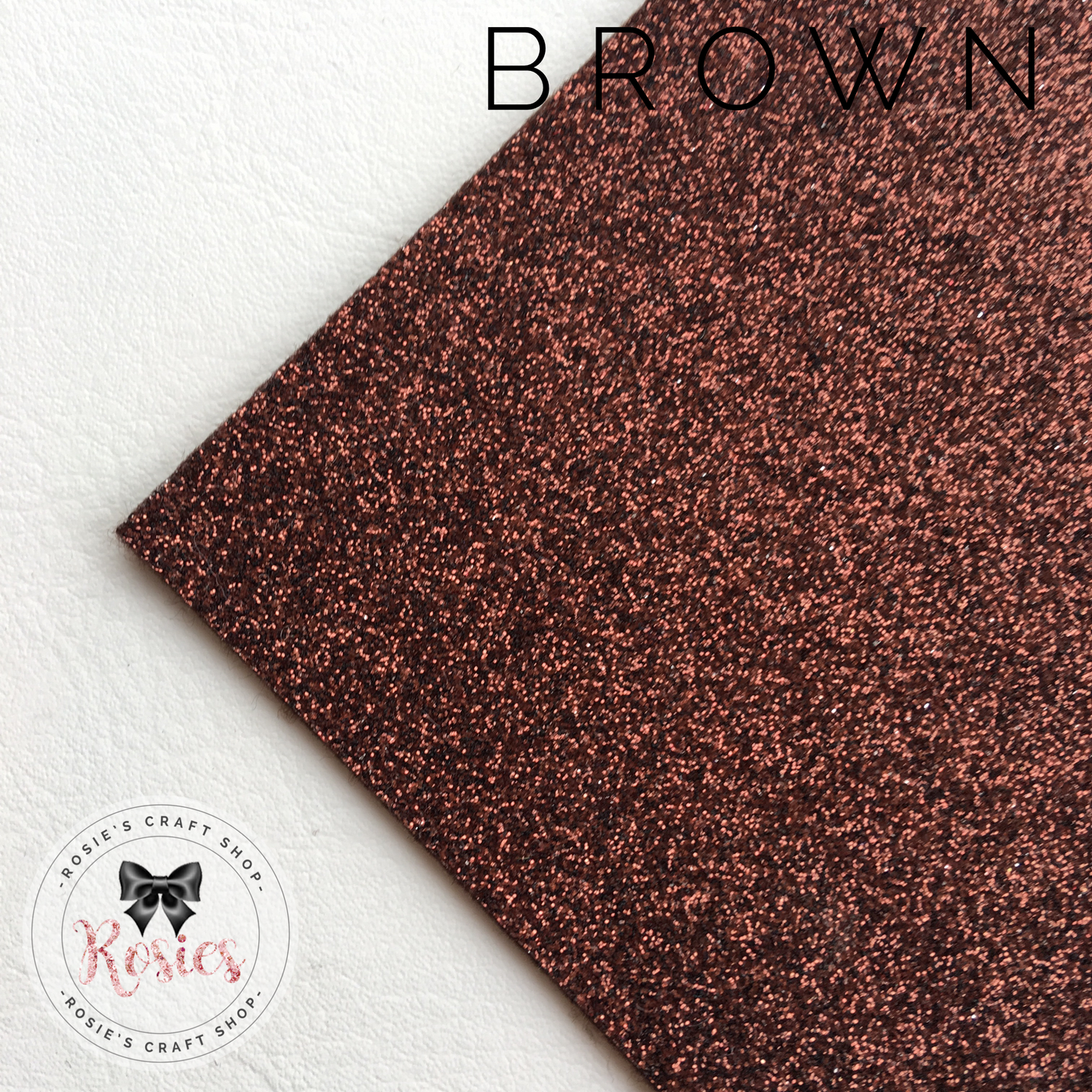 Brown Glitter Iron On Vinyl HTV - Rosie's Craft Shop Ltd