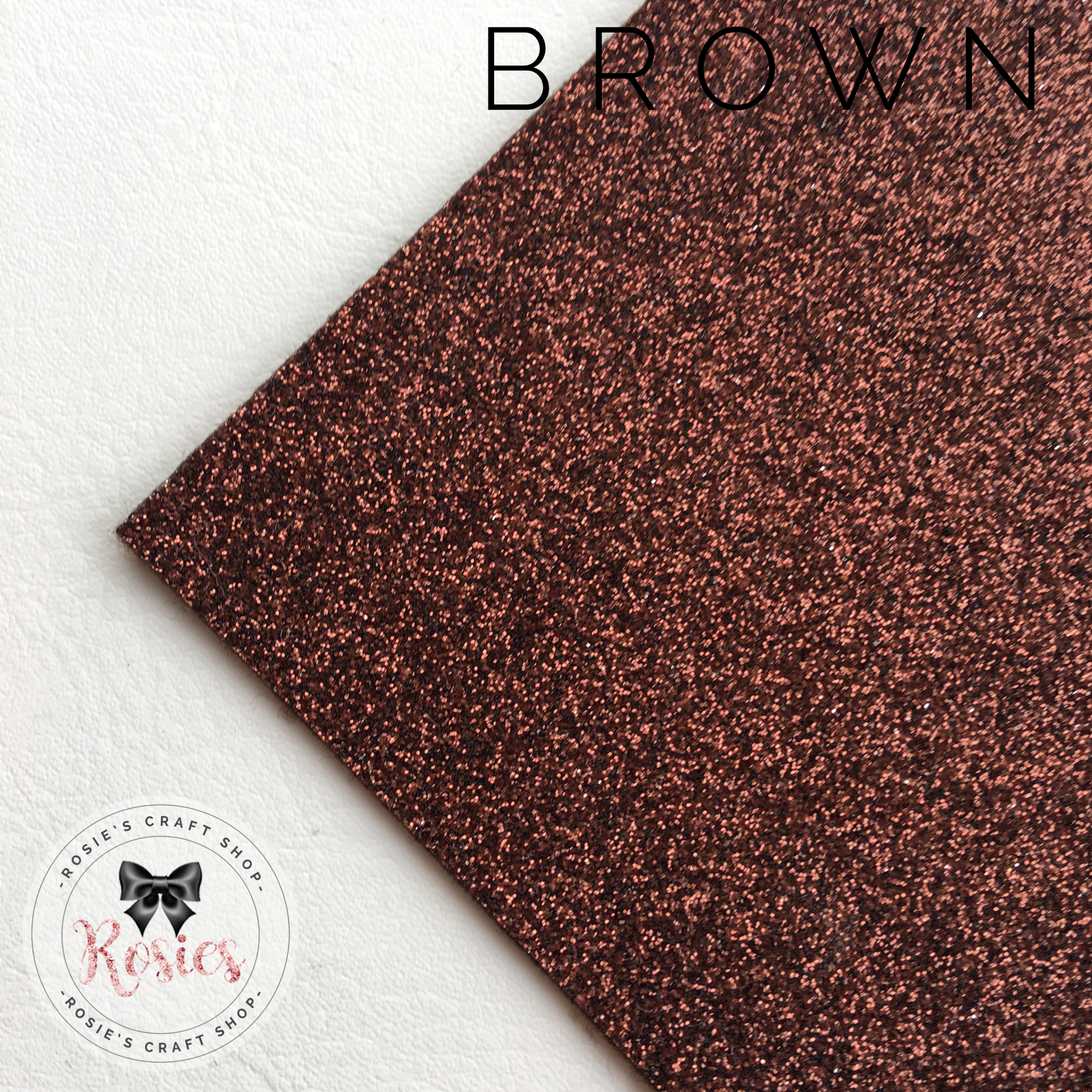 Brown Glitter Iron On Vinyl HTV - Rosie's Craft Shop Ltd