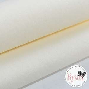 Ivory Essex Linen Fabric Felt - Rosie's Craft Shop Ltd