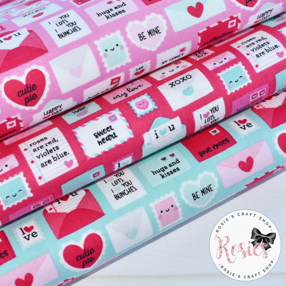 Love Letters Valentine's Designer Fabric Felt