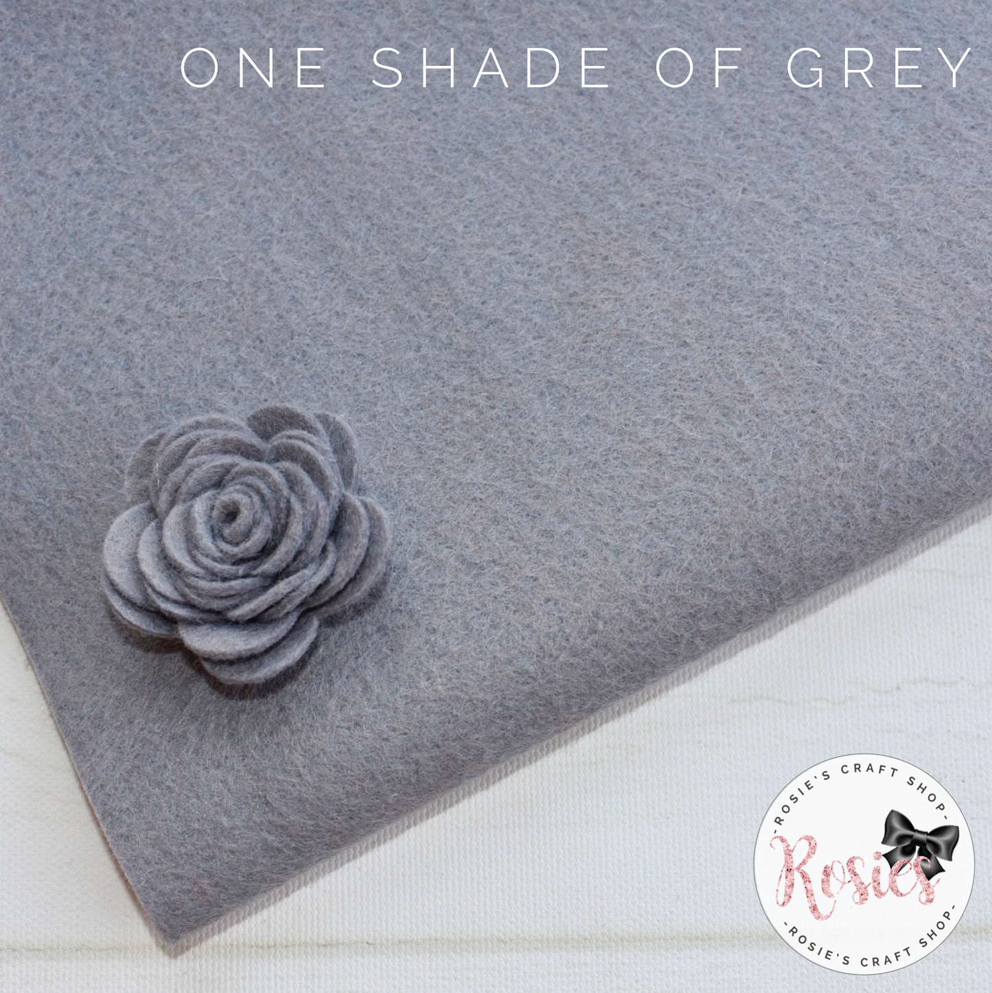 One Shade Of Grey Wool Blend Felt