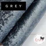 Grey Crushed Velvet Fabric Felt - Rosie's Craft Shop Ltd