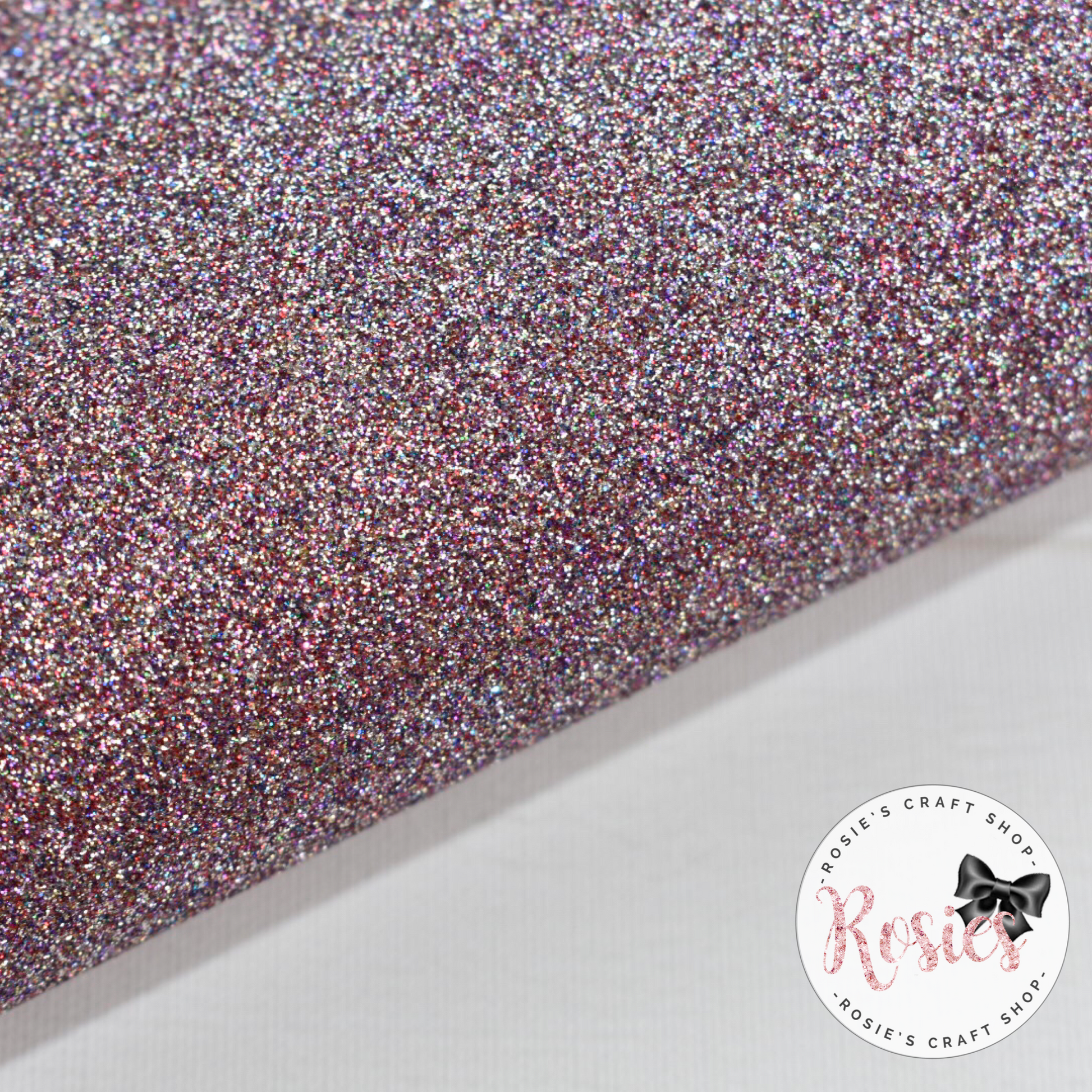 Rainbow Pink Glitter Iron On Vinyl HTV - Rosie's Craft Shop Ltd