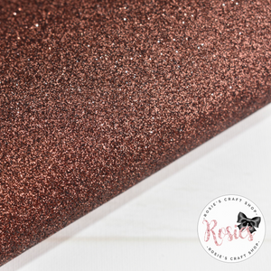 Brown Premium Fine Glitter Topped Wool Felt - Rosie's Craft Shop Ltd