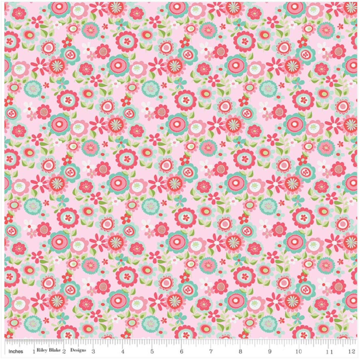 Pink Floral Designer Fabric Felt - Butterflies & Berries - Rosie's Craft Shop Ltd