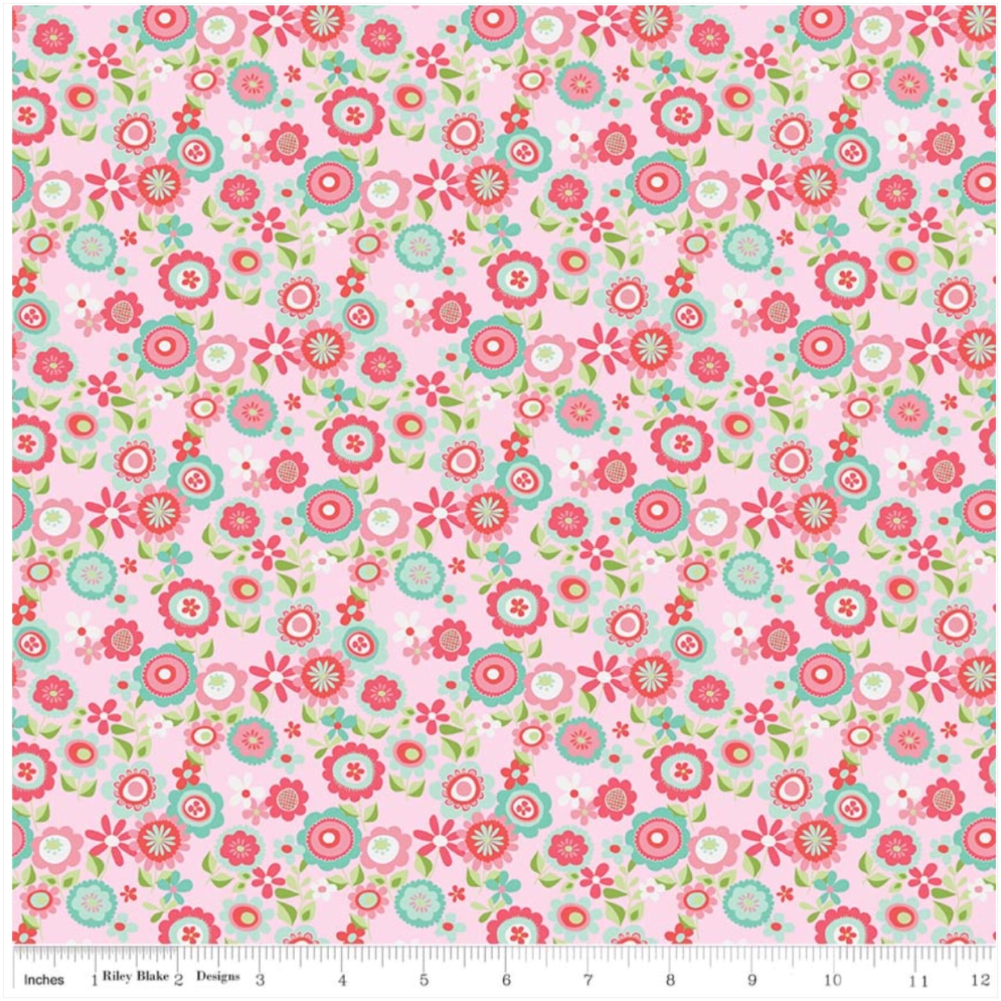 Pink Floral Designer Fabric Felt - Butterflies & Berries - Rosie's Craft Shop Ltd