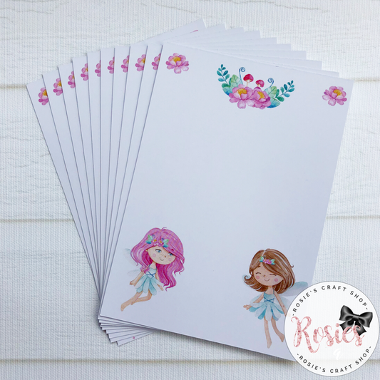 A6 Sparkle Fairies Printed Display Cards - Rosie's Craft Shop Ltd