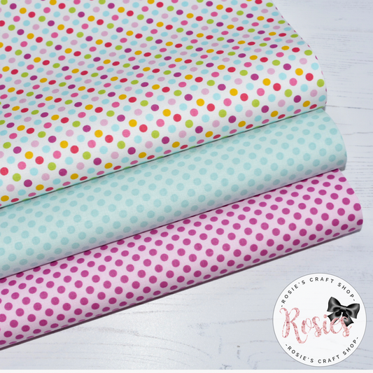 *SALE* Fairy Garden Polka - Fairy Garden - Riley Blake Cotton Fabric £6pm