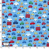 Blue Toot Toot Cars by Michael Miller - 100% Cotton Fabric - Rosie's Craft Shop Ltd