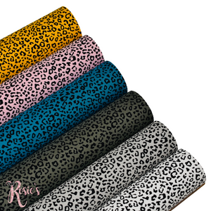 Mini Leopard Print Designer Fabric Felt