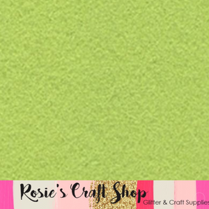Chartreuse Wool Blend Felt - Rosie's Craft Shop Ltd