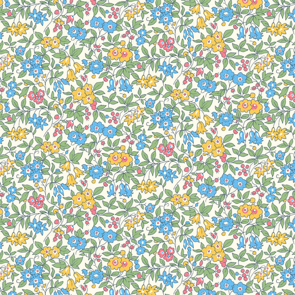 Forget Me Not Multi - Flower Show Midsummer Collection by Liberty Fabric Felt